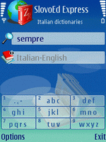 SlovoEd Express: Italian Dictionaries for S60 3rd Edition