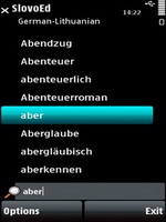 SlovoEd Compact German-Lithuanian & Lithuanian-German dictionary for S60