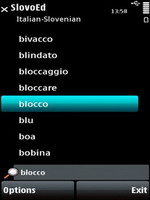 SlovoEd Compact Italian-Slovenian & Slovenian-Italian dictionary for S60