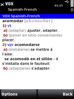 VOX French-Spanish & Spanish-French Dictionary for S60