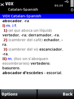 VOX Catalan-Spanish & Spanish-Catalan Dictionary for S60