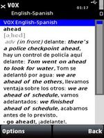VOX English-Spanish & Spanish-English Dictionary for S60