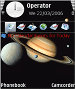 Saturn and Satellites Free Flash Lite Screensaver