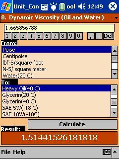 Unit Conversion Tool for Pocket PC