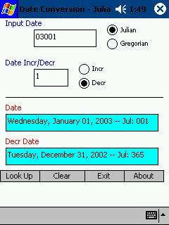 Gregorian/Julian Date Conversions