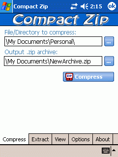 Compact ZIP for Pocket PC