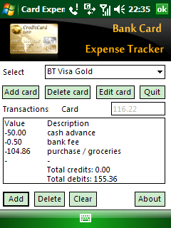 Bank Card Expense Tracker