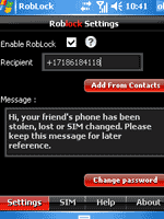 Roblock Windows Mobile Theft Recovery