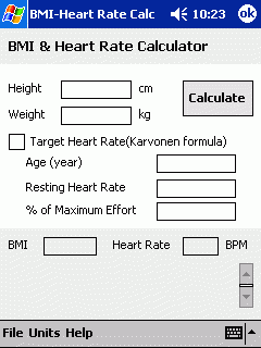 BMI & Target Heart Rate Calculator