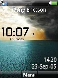 Sea Digital Clock