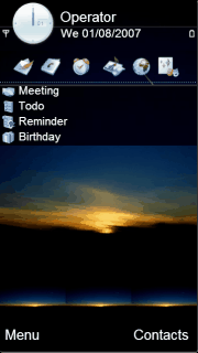 setting sun