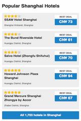 Shanghai Hotels Search