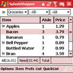 SplashShopper for Windows Mobile