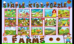 Simple Kids Puzzle - Farms