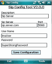 SIP Config Tool
