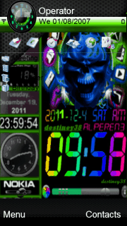 skul clock animated