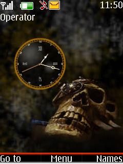 Skull Clock