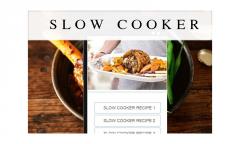 Slow Cooker Recipes food