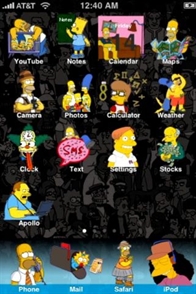 Simpsons iphone theme