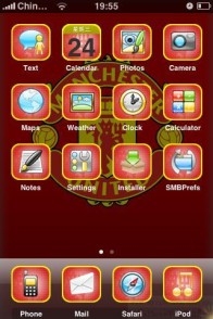 Manchester United iphone theme