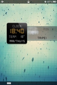 Digital Clock iPhone Lock Screen