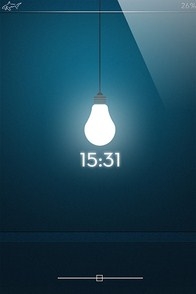 Light Bulb iPhone Lockscreen