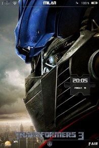 Optimus Prime iPhone lockscreen