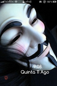 V for Vendetta iPhone Lockscreen