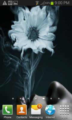 Smoke Flower Live Wallpaper