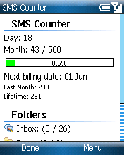 Efficasoft SMS Counter