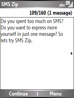 SMS Zip