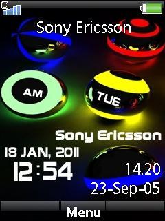 Sony Ericsson Clock