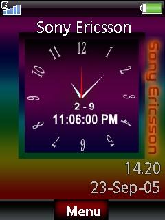 Sony Ericsson Clock