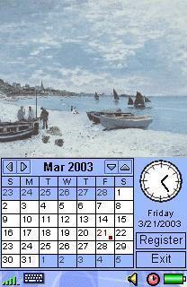 Image Calendar Monet Edition for SE P800/P900/P910