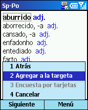 Portuguese - Spanish & Spanish - Portuguese gold dictionary for Windows Smartphone