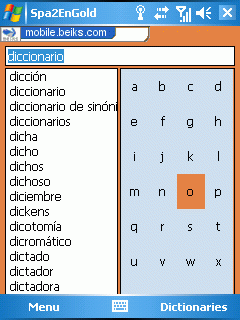 Spanish-English Dictionary for Windows Smartphone