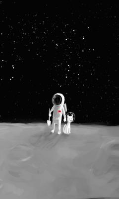 Spaceman and Spacedog Live Wallpaper