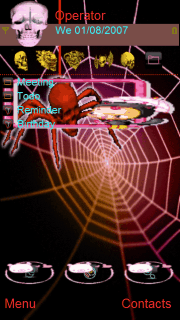 Spider skull animated