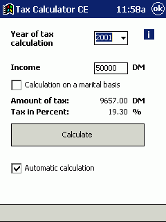 Tax Calculator CE