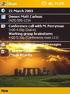 Stonehenge theme - for Pocket PC