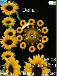 Sunflower Clock