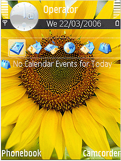 Sun Flower Theme S60 3rd + Screen Saver  Flash Lite