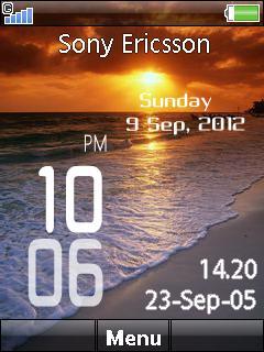 Sunset Digital Clock