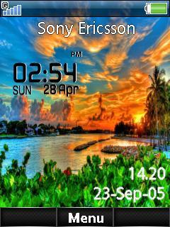 Sunset Digital Clock