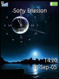 Swf Night Blue Clock