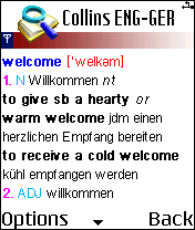 PowerDic Collins German Dictionary for Symbian S60