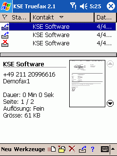 KSE Truefax 2.1 Phone Edition II (Windows Mobile 2003) - English