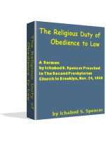 The Religious Duty of Obedience to Law