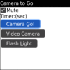 CameraToGo -- Camera Mute Timer and Flashlight