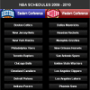 NBA Schedules 2009-2010